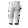 Dreiviertel-Hose, Hängetaschen, Stretch  / Gr. C47, Weiß Produktbild Additional View 2 S