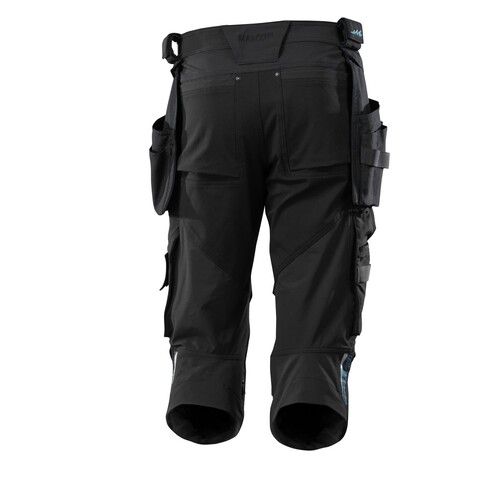 Dreiviertel-Hose, Hängetaschen, Stretch  / Gr. C48, Schwarz Produktbild Additional View 2 L