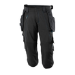 Dreiviertel-Hose, Hängetaschen, Stretch  / Gr. C60, Schwarz Produktbild