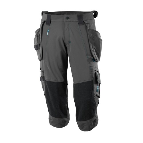 Dreiviertel-Hose, Hängetaschen, Stretch  / Gr. C47, Dunkelanthrazit Produktbild