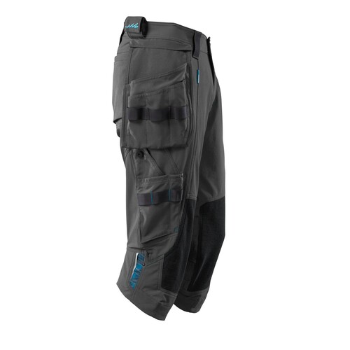 Dreiviertel-Hose, Hängetaschen, Stretch  / Gr. C49, Dunkelanthrazit Produktbild Additional View 3 L