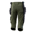 Dreiviertel-Hose, Hängetaschen, Stretch  / Gr. C47, Moosgrün Produktbild Additional View 2 S