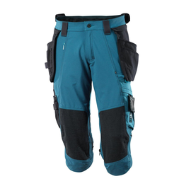 Dreiviertel-Hose, Hängetaschen, Stretch  / Gr. C48, Dunkelpetroleum Produktbild