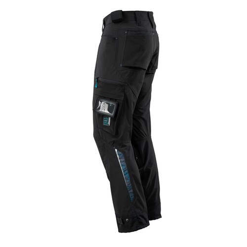 Hose mit Knietaschen aus  Dyneema,Stretch / Gr. 82C42, Schwarz Produktbild Additional View 1 L