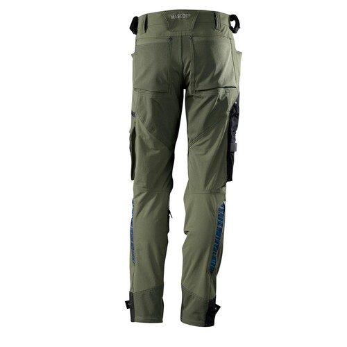 Hose mit Knietaschen aus  Dyneema,Stretch / Gr. 82C42, Moosgrün Produktbild Additional View 2 L