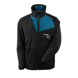 Jacke,ULTIMATE STRETCH, geringes  Gewicht Arbeitsjacke / Gr. L,  Schwarz/Dunkelpetroleum Produktbild