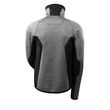 Fleecepullover mit Reißverschluss  Microfleecejacke / Gr. L,  Grau-meliert/Schwarz Produktbild Additional View 2 S