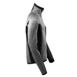 Fleecepullover mit Reißverschluss  Microfleecejacke / Gr. L,  Grau-meliert/Schwarz Produktbild Additional View 3 S