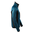 Fleecepullover mit Reißverschluss  Microfleecejacke / Gr. XL,  Dunkelpetroleum/Schwarz Produktbild Additional View 3 S