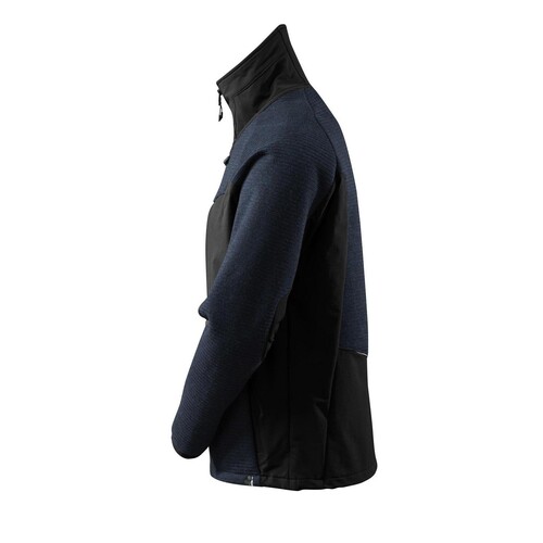 Jacke, Strick, mit Membran Strickjacke  / Gr. L, Schwarzblau/Schwarz Produktbild Additional View 1 L