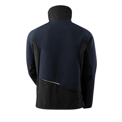 Jacke, Strick, mit Membran Strickjacke  / Gr. L, Schwarzblau/Schwarz Produktbild Additional View 2 L
