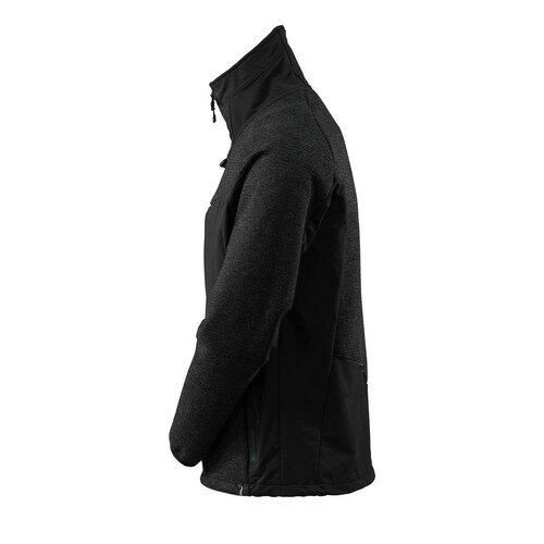 Jacke, Strick, mit Membran Strickjacke  / Gr. 4XL, Schwarz Produktbild Additional View 1 L