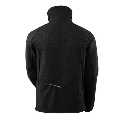 Jacke, Strick, mit Membran Strickjacke  / Gr. 4XL, Schwarz Produktbild Additional View 2 L