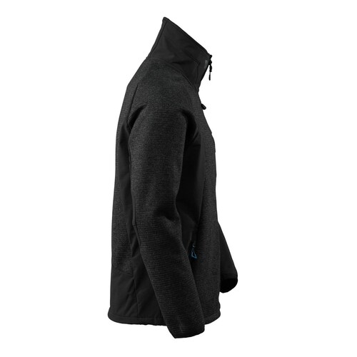 Jacke, Strick, mit Membran Strickjacke  / Gr. 4XL, Schwarz Produktbild Additional View 3 L
