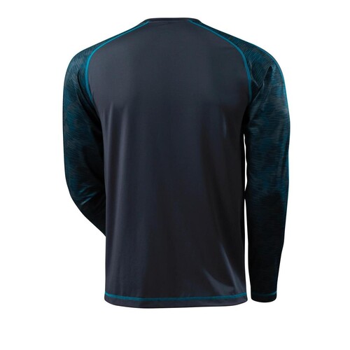 T-Shirt, Langarm, feuchtigkeitstransp.  / Gr. L, Schwarzblau Produktbild Additional View 2 L