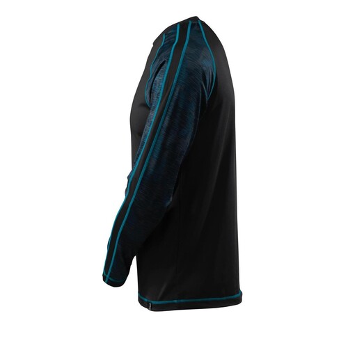 T-Shirt, Langarm, feuchtigkeitstransp.  / Gr. M, Schwarz Produktbild Additional View 1 L