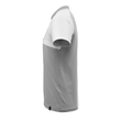 Polo-Shirt,  feuchtigkeitstransportierend / Gr. L,  Grau-meliert/Weiss Produktbild Additional View 1 S