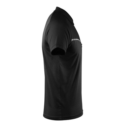 Polo-Shirt,  feuchtigkeitstransportierend / Gr. XS,  Schwarz Produktbild Additional View 3 L