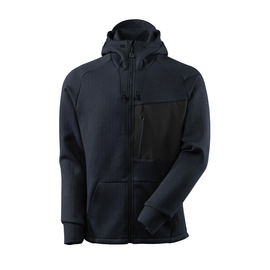 Kapuzensweatshirt, Reißverschluss / Gr.  L, Schwarzblau/Schwarz Produktbild