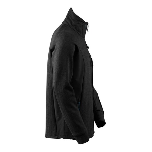 Sweatshirt, Reißverschluss, Stehkragen  Sweatshirt mit Reißverschluss / Gr. L,  Schwarz Produktbild Additional View 3 L