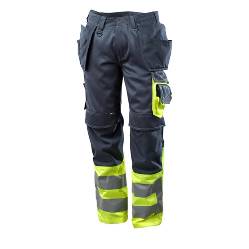 Hose mit Hängetaschen / Gr. 82C52,  Schwarzblau/Hi-vis Gelb Produktbild