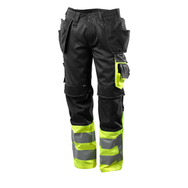 Hose mit Hängetaschen / Gr. 82C52,  Schwarz/Hi-vis Gelb Produktbild