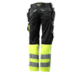 Hose mit Hängetaschen / Gr. 82C52,  Schwarz/Hi-vis Gelb Produktbild Additional View 2 S