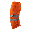 Dreiviertel-Hose mit Knietaschen / Gr.  C52, Hi-vis Orange Produktbild Additional View 1 S