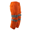 Dreiviertel-Hose mit Knietaschen / Gr.  C52, Hi-vis Orange Produktbild Additional View 3 S