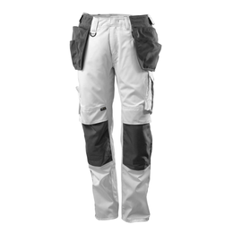 Hose mit Hängetaschen, geringes Gewicht  / Gr. 82C52, Weiß/Dunkelanthrazit Produktbild