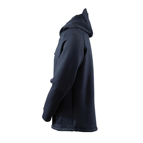 Kapuzensweatshirt, kurzem  Reißverschluss / Gr. S,  Schwarzblau/Schwarz Produktbild Additional View 1 L