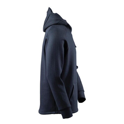 Kapuzensweatshirt, kurzem  Reißverschluss / Gr. S,  Schwarzblau/Schwarz Produktbild Additional View 3 L