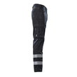 Hose, Schenkeltaschen, geringes Gewicht  Servicehose / Gr. 76C50, Schwarz Produktbild Additional View 3 S