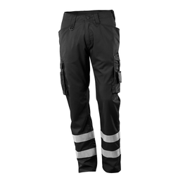 Hose, Schenkeltaschen, geringes Gewicht  Servicehose / Gr. 82C62, Schwarz Produktbild