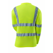 T-Shirt, V-Ausschnitt, lange Ärmel /  Gr. L, Hi-vis Gelb Produktbild Additional View 2 S