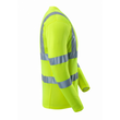 T-Shirt, V-Ausschnitt, lange Ärmel /  Gr. L, Hi-vis Gelb Produktbild Additional View 3 S