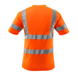 T-Shirt, V-Ausschnitt / Gr. 3XL, Hi-vis  Orange Produktbild Additional View 2 S