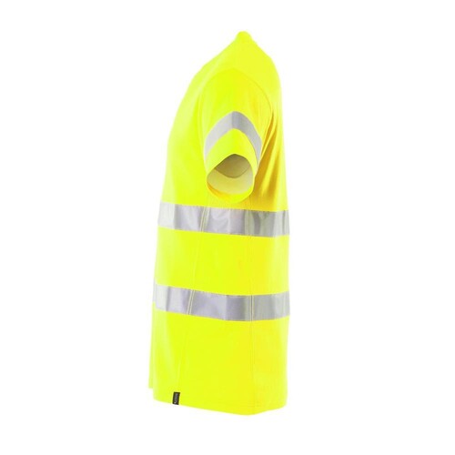 T-Shirt, V-Ausschnitt / Gr. L, Hi-vis  Gelb Produktbild Additional View 1 L