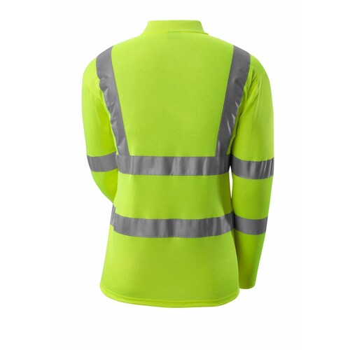 Polo-Shirt, lange Ärmel / Gr. M, Hi-vis  Gelb Produktbild Additional View 2 L