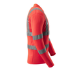 Polo-Shirt, lange Ärmel / Gr. M, Hi-vis  Rot Produktbild Additional View 3 S