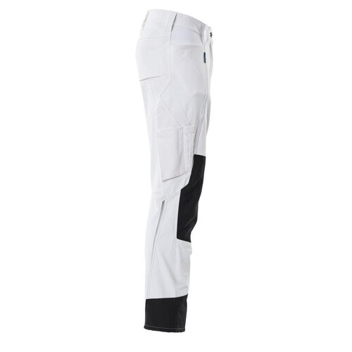 Hose mit Knietaschen, Damen, Diamond /  Gr. 82C40, Weiß Produktbild Additional View 3 L