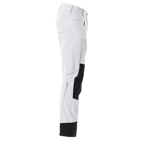 Hose mit Knietaschen, Damen, Pearl /  Gr. 82C50, Weiß Produktbild Additional View 3 L