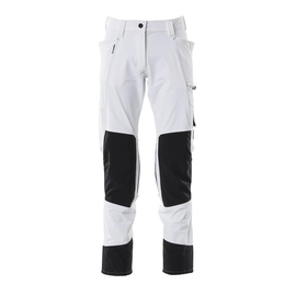 Hose mit Knietaschen, Damen, Pearl /  Gr. 82C52, Weiß Produktbild