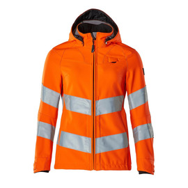 Soft Shell Jacke, Damenmodell, EN20471  / Gr. M, Hi-vis Orange Produktbild