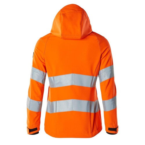 Soft Shell Jacke, Damenmodell, EN20471  / Gr. M, Hi-vis Orange Produktbild Additional View 2 L