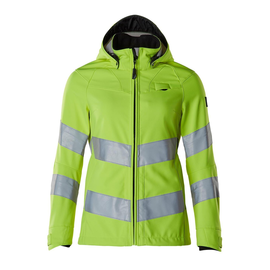 Soft Shell Jacke, Damenmodell, EN20471  / Gr. M, Hi-vis Gelb Produktbild