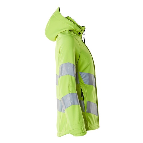 Soft Shell Jacke, Damenmodell, EN20471  / Gr. S, Hi-vis Gelb Produktbild Additional View 3 L