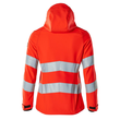 Soft Shell Jacke, Damenmodell, EN20471  / Gr. 3XL, Hi-vis Rot Produktbild Additional View 2 S