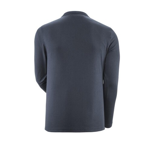 T-Shirt, Langarm, moderne Passform /  Gr. S, Schwarzblau Produktbild Additional View 2 L