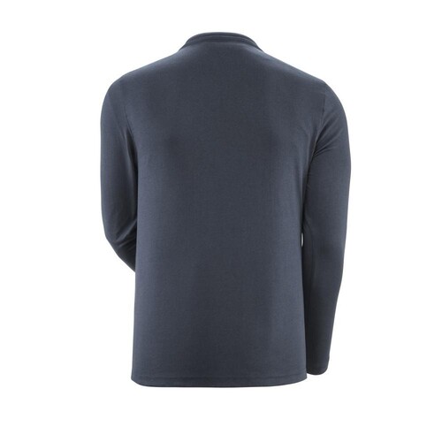 T-Shirt, Langarm, moderne Passform /  Gr. XL, Schwarzblau Produktbild Additional View 2 L